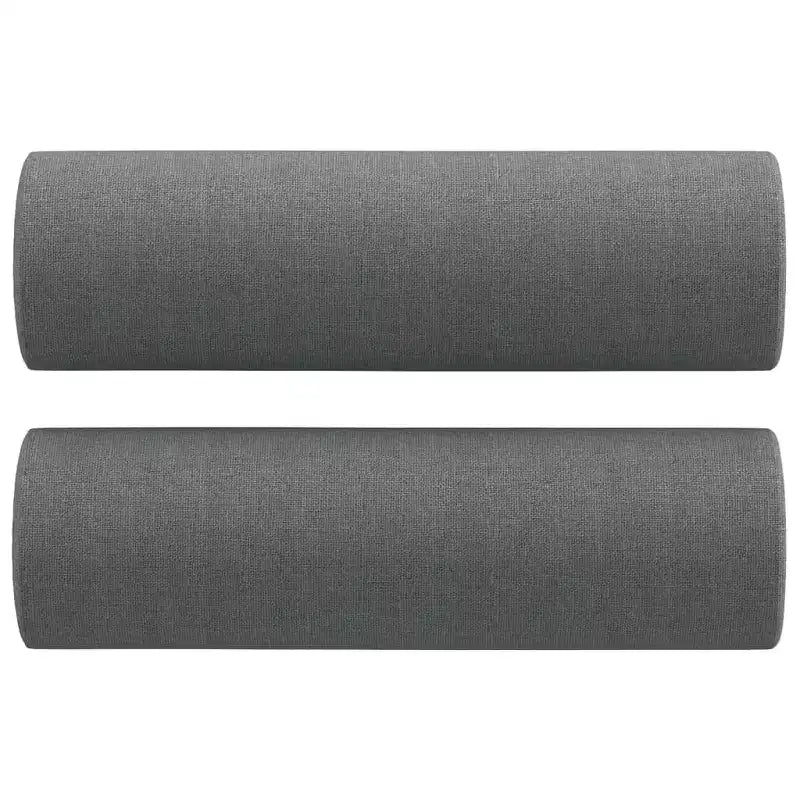 Canapé 2 places Tissu gris foncé (100 % polyester) Structure en métal