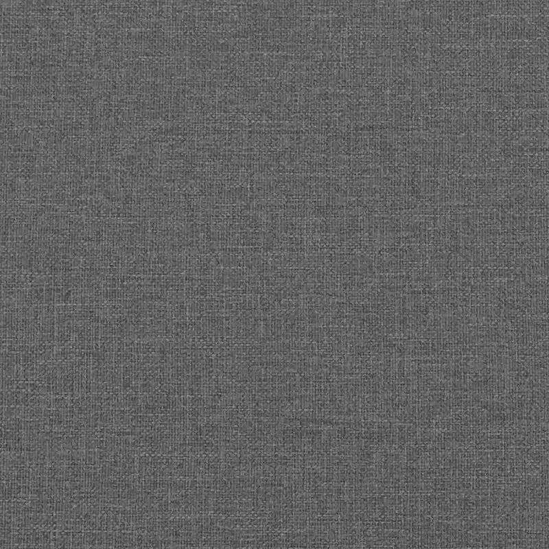 Canapé 2 places Tissu gris foncé (100 % polyester) Structure en métal