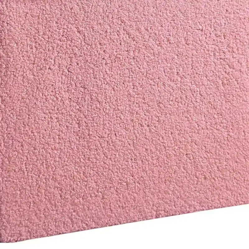 Pouffe de rangement cube bouclé 15 po