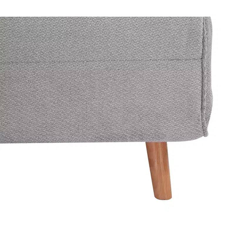 Lit pliant convertible moderne en chenille avec dossier réglable et oreiller