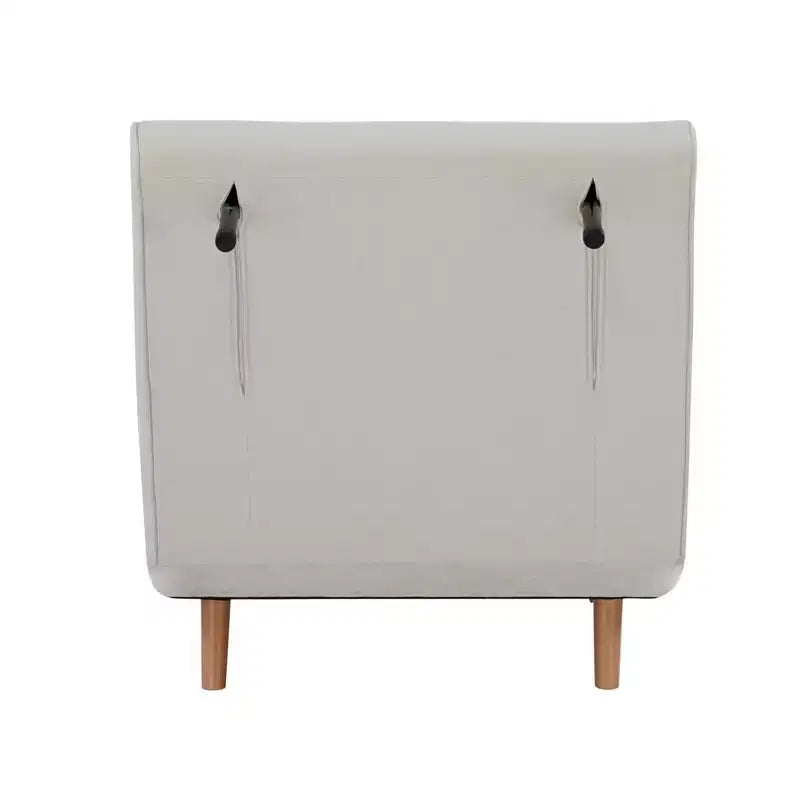 Lit pliant convertible moderne en chenille avec dossier réglable et oreiller