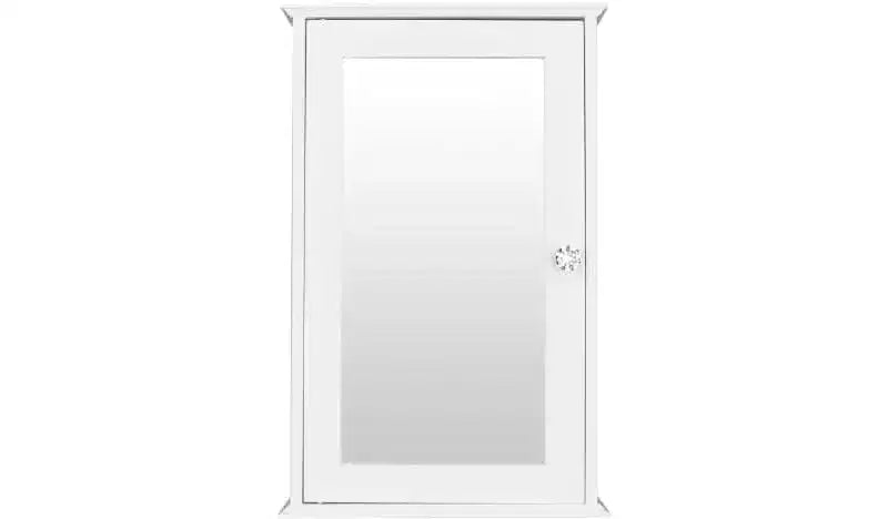 Armoire de toilette murale à une porte miroir avec étagère réglable