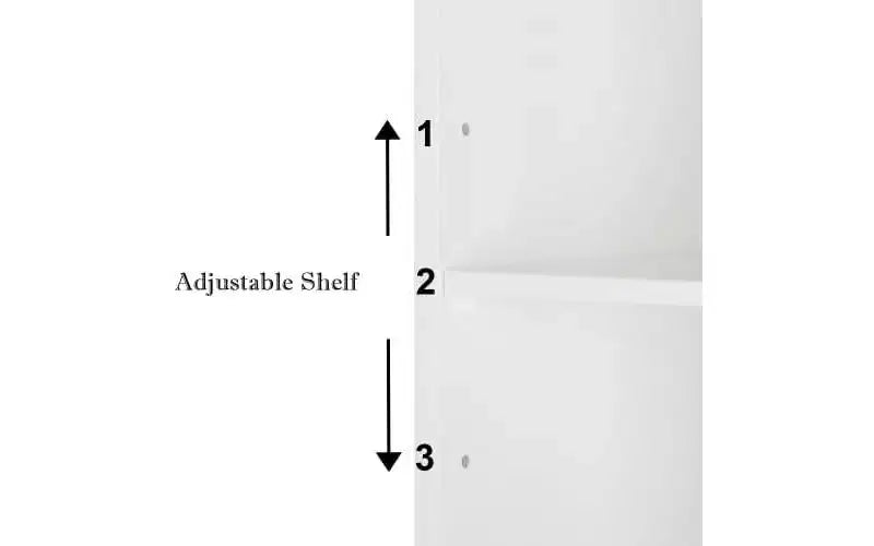 Armoire de toilette murale à une porte miroir avec étagère réglable
