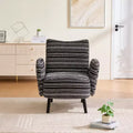 GDFStudio Pira Modern Boucle Upholstered Armchair with Side Storage Pocket
