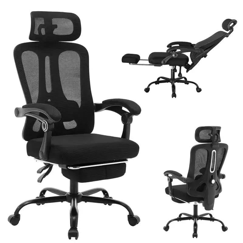 Acekool Ergonomic Office Chair with Wheels, Mesh High Back Desk Chair, Adjustable Height Swivel Computer Chair for Work or Gaming