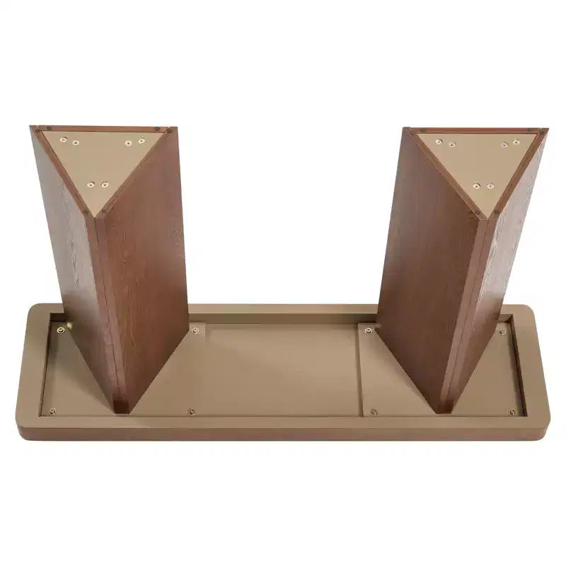 Console étroite de 50", table d'entrée et de canapé mince avec plateau en placage de bois véritable, console de couloir moderne épaisse et robuste