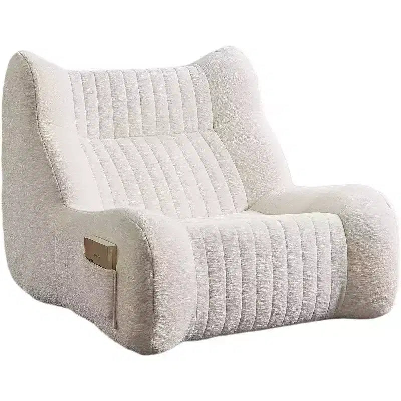 Pouf géant pour adultes avec accoudoirs, tissu chenille et mousse haute résilience