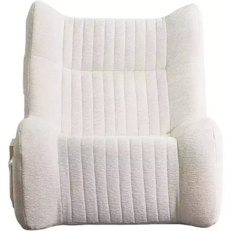 Pouf géant pour adultes avec accoudoirs, tissu chenille et mousse haute résilience