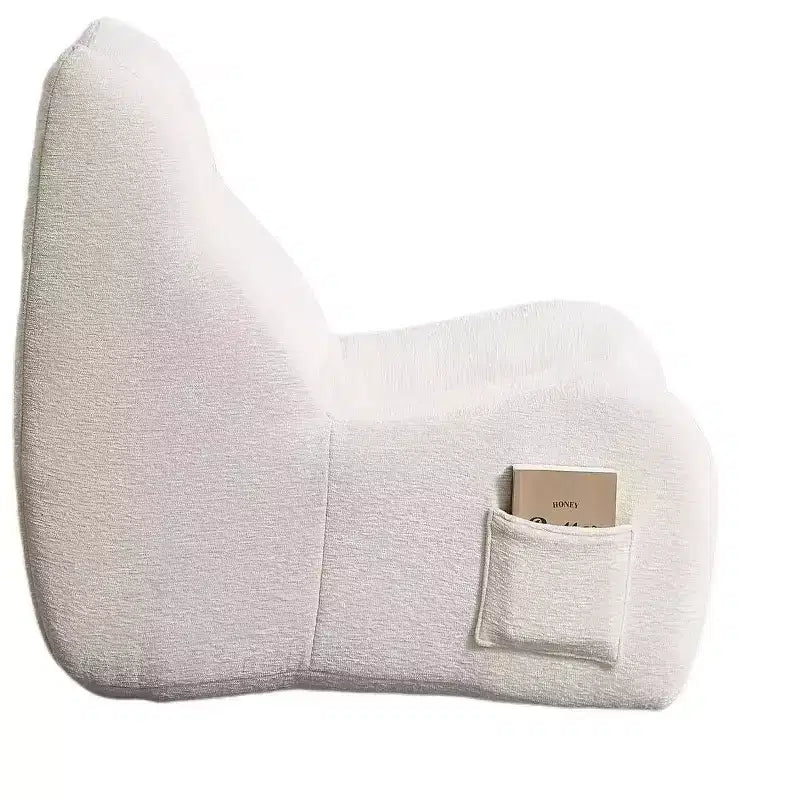 Pouf géant pour adultes avec accoudoirs, tissu chenille et mousse haute résilience