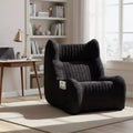 Homy Casa Bean Bag Chair for Adults with Armrests, Chenille Fabric & High-Resilience Foam