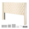 VEVOR Headboard, King Size Headboard with Adjustable Height, Comfortable Diamond Tufted for King Size Bed, W84.1 x H (54.33-60.24) x D 8.27 in, Beige