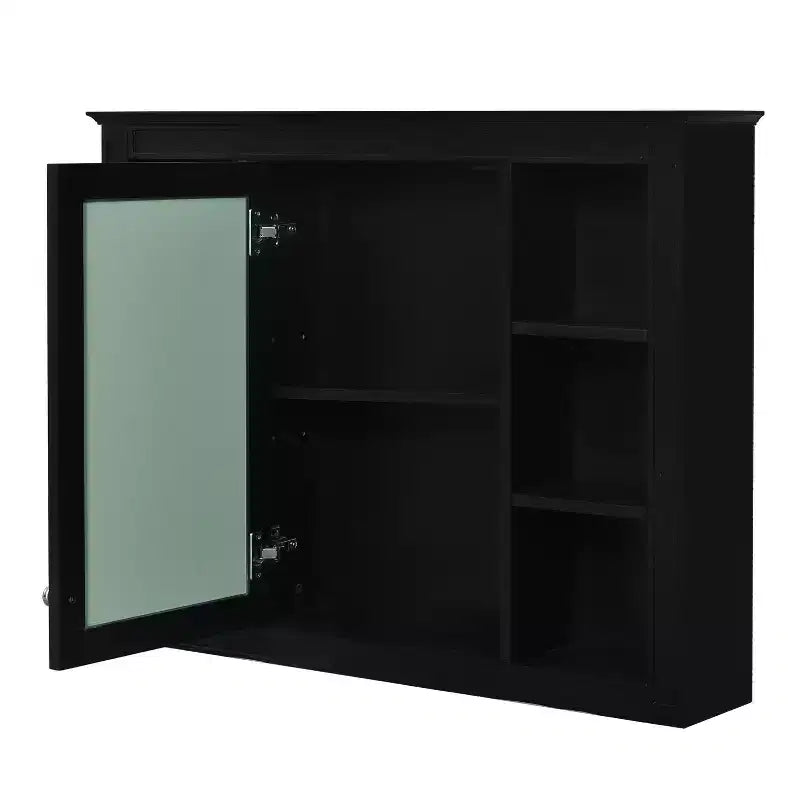 Armoire à pharmacie rectangulaire en MDF avec miroir de 35 po L x 27,5 po H