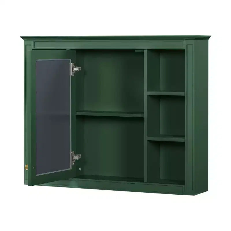 Armoire à pharmacie rectangulaire en MDF avec miroir de 35 po L x 27,5 po H