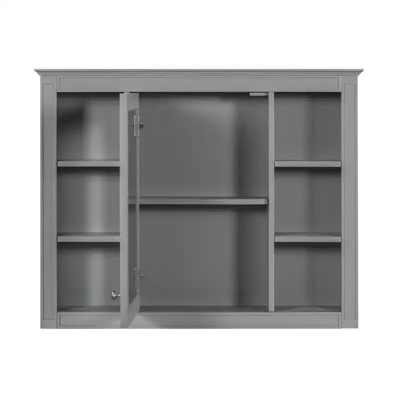 Armoire à pharmacie rectangulaire en MDF avec miroir de 35 po L x 27,5 po H