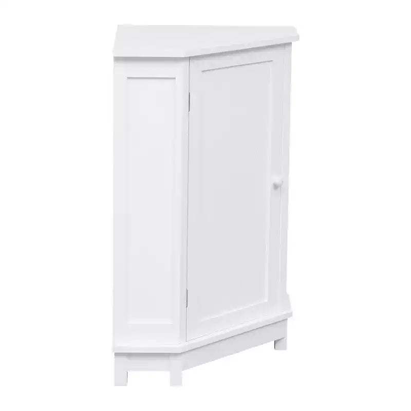 Meuble de rangement d'angle moderne pour salle de bain avec étagère réglable