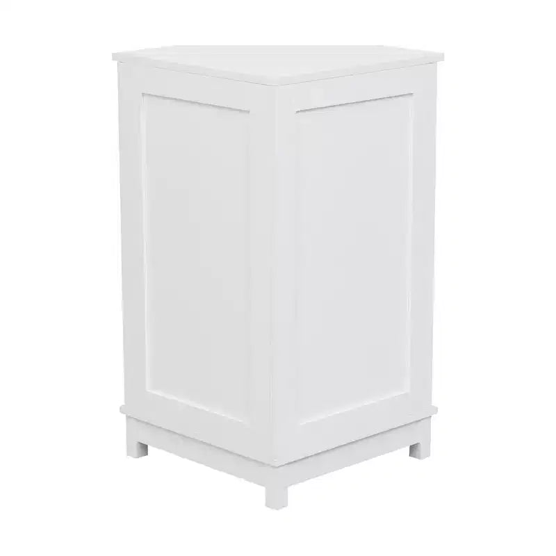 Meuble de rangement d'angle moderne pour salle de bain avec étagère réglable