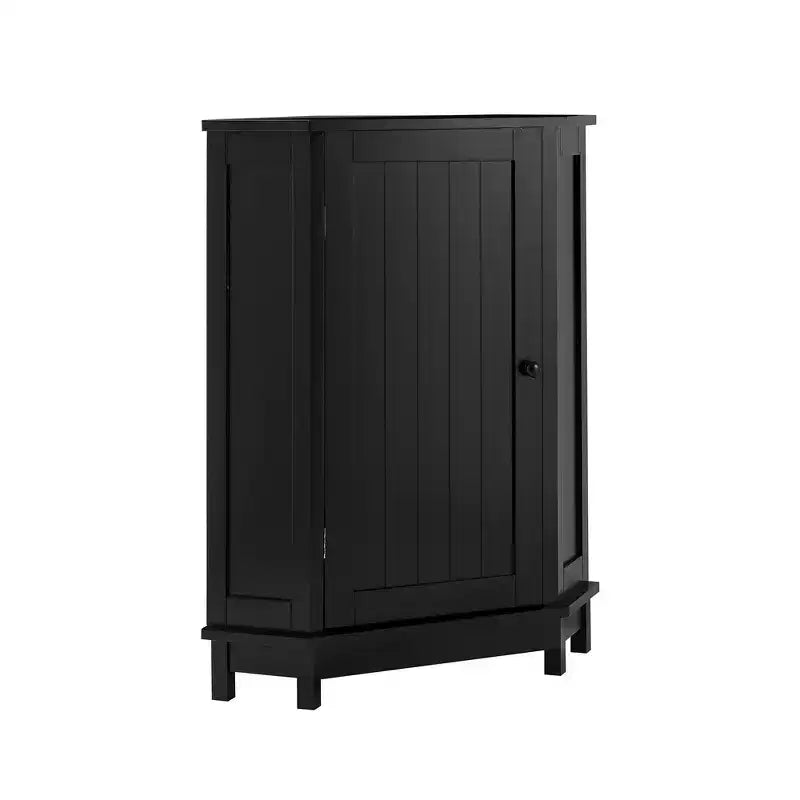 Meuble de rangement d'angle moderne pour salle de bain avec étagère réglable