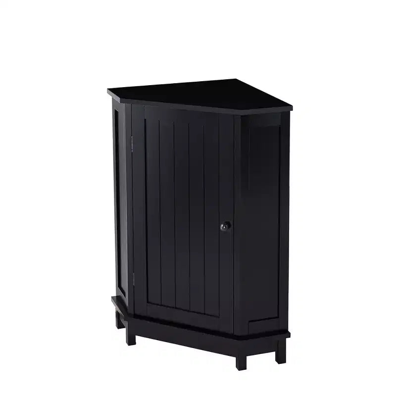 Meuble de rangement d'angle moderne pour salle de bain avec étagère réglable