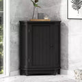 Whisen Modern Triangle Corner Bathroom Storage Cabinet with Adjustable Shelf