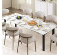 MDF & Iron Irregular Tabletop Long Dining Table