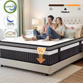 Queen Mattress, 14In Memory Foam Mattress in a Box,Pressure Relief Mattress, Zoned Support, Gel Layer for Cooling, Medium Firm, Improving Circulation