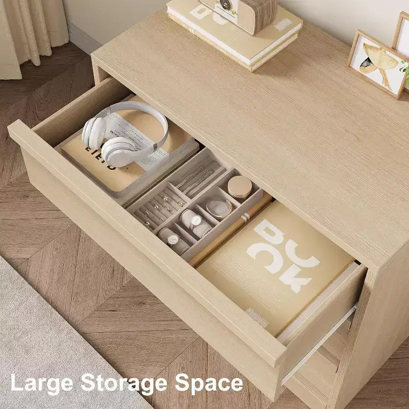 Commode à 3 tiroirs, table de chevet moderne avec rangement pour chambre, salon, entrée