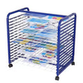 Art Drying Rack, Drying Rack with 16 Removable Shelves & Lockable Wheels  Mobile Paint Drying Storage Stand for Classroom Studio Supplies