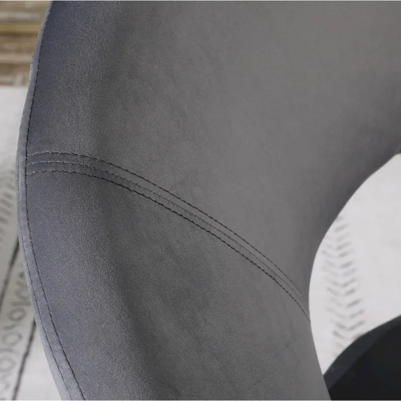 Fauteuil d'appoint en velours avec piétement luge doré