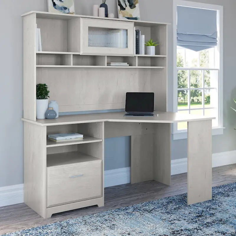 Bureau d'angle pour domicile de 60 po avec rangement