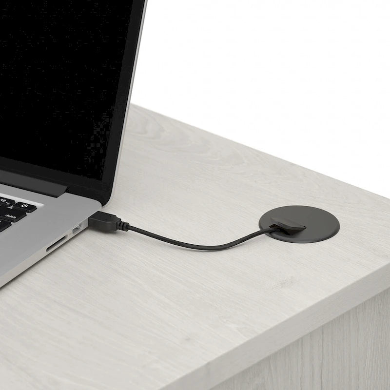 Bureau d'angle pour domicile de 60 po avec rangement