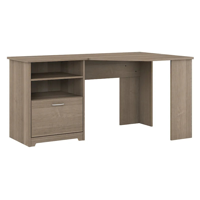 Bureau d'angle pour domicile de 60 po avec rangement