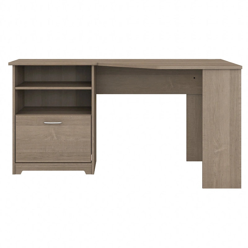 Bureau d'angle pour domicile de 60 po avec rangement