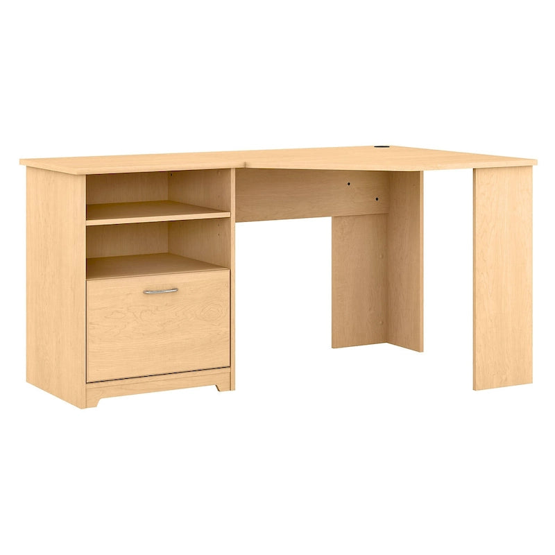 Bureau d'angle pour domicile de 60 po avec rangement