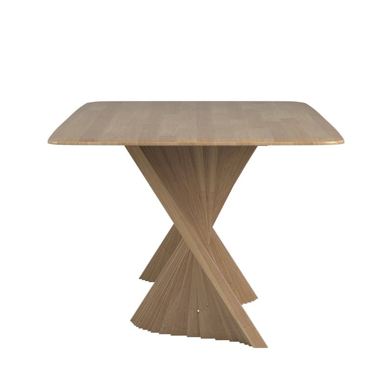 Table de salle à manger Wave Base en bois