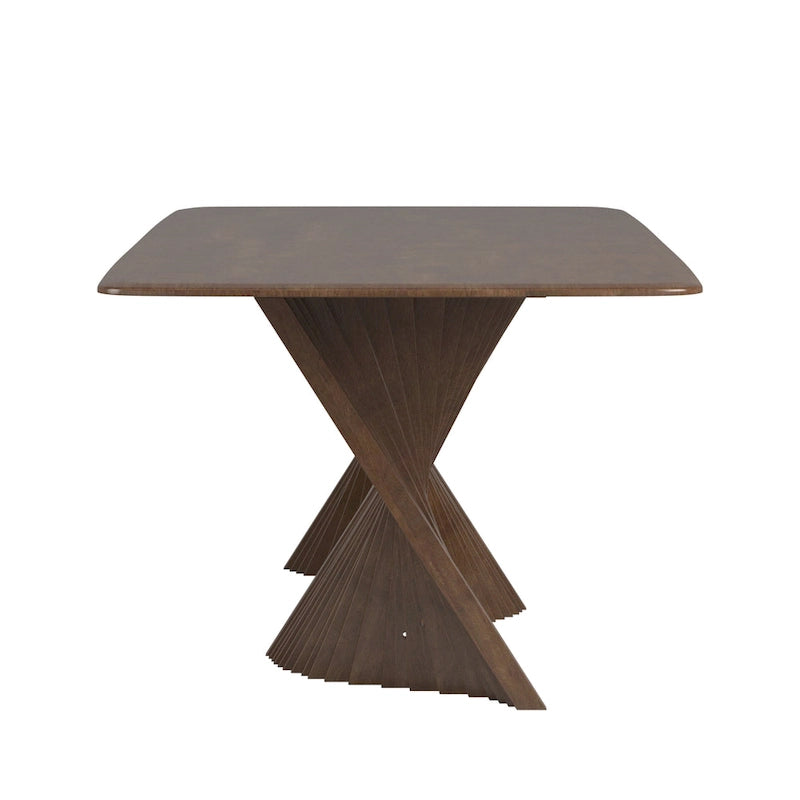 Table de salle à manger Wave Base en bois