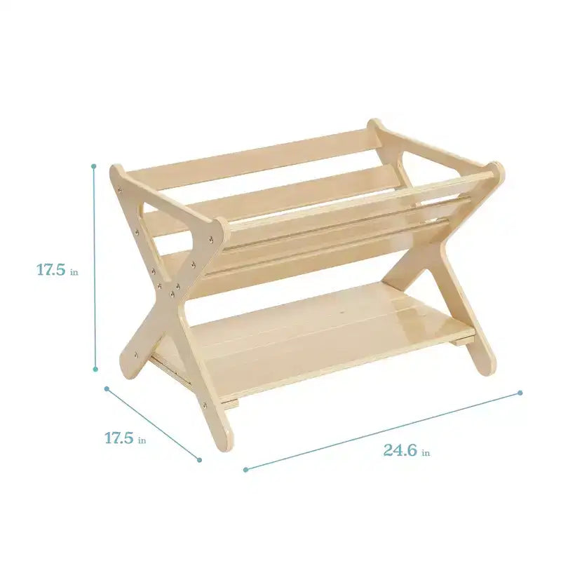 Meuble de rangement pour livres en bois avec étagère inférieure, Meuble pour enfants