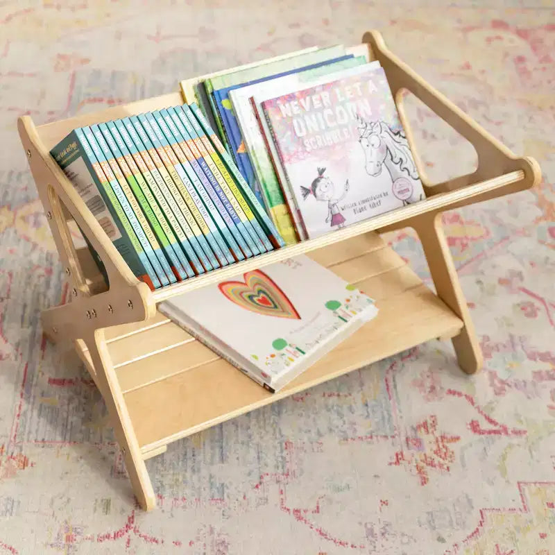 Meuble de rangement pour livres en bois avec étagère inférieure, Meuble pour enfants