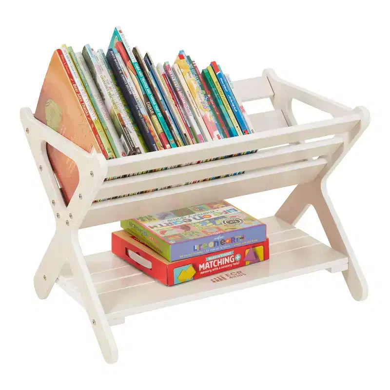 Meuble de rangement pour livres en bois avec étagère inférieure, Meuble pour enfants