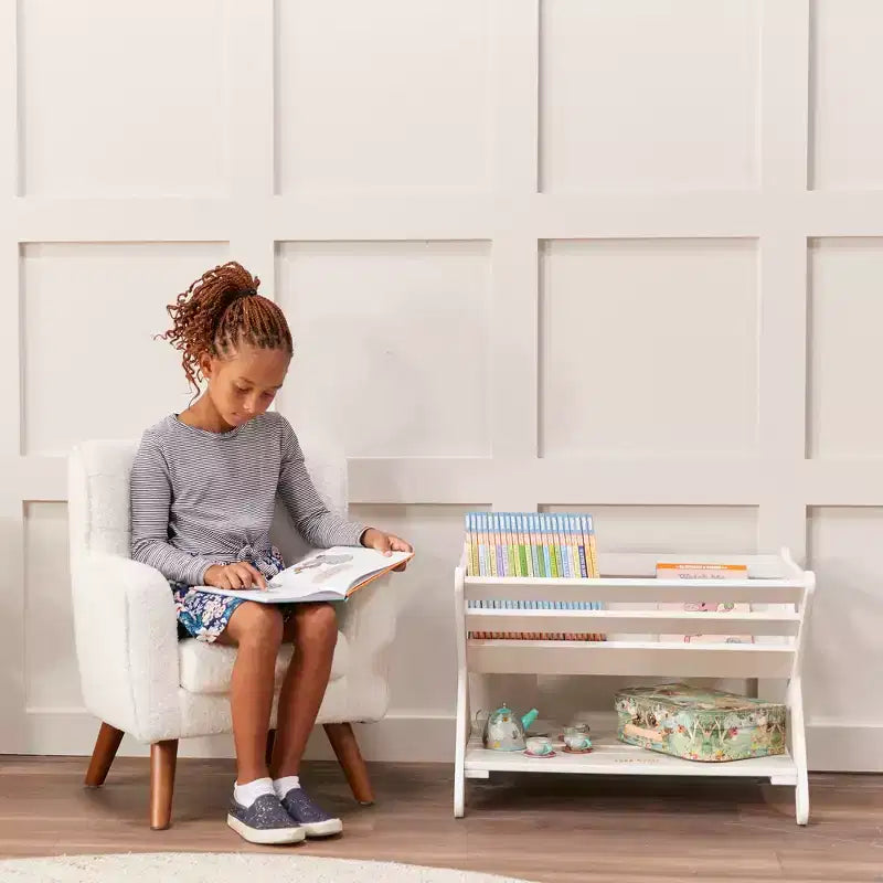 Meuble de rangement pour livres en bois avec étagère inférieure, Meuble pour enfants