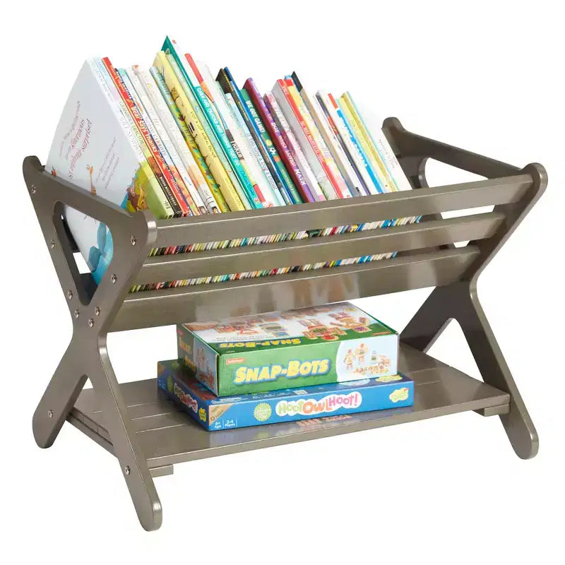 Meuble de rangement pour livres en bois avec étagère inférieure, Meuble pour enfants