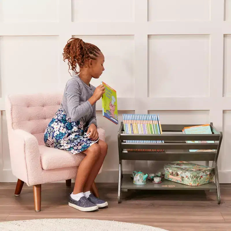 Meuble de rangement pour livres en bois avec étagère inférieure, Meuble pour enfants