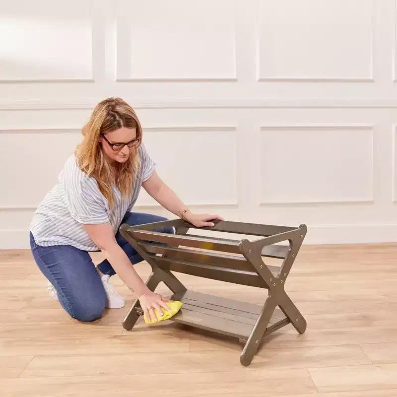 Meuble de rangement pour livres en bois avec étagère inférieure, Meuble pour enfants