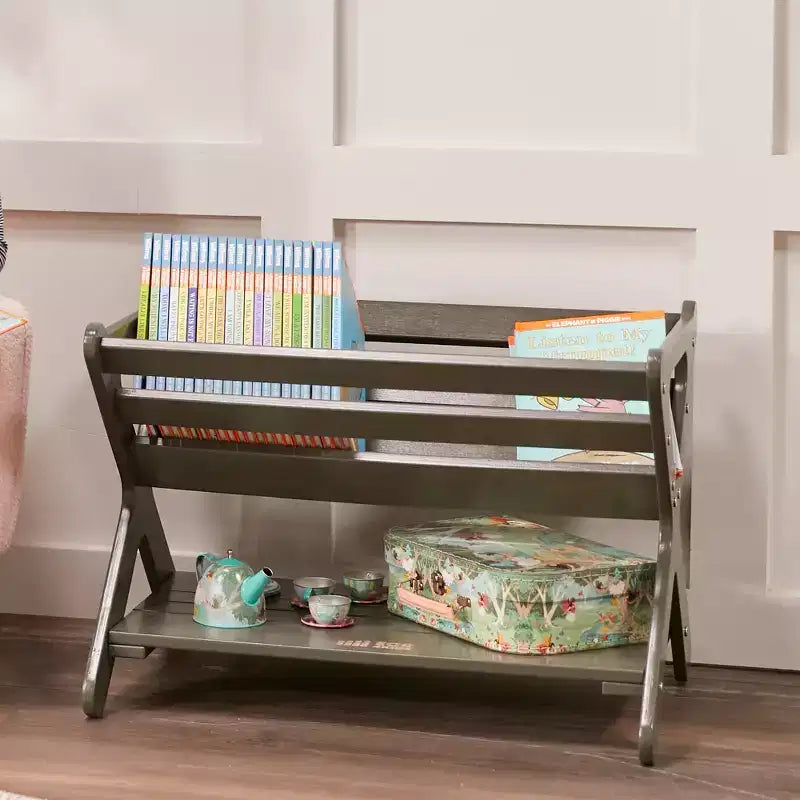 Meuble de rangement pour livres en bois avec étagère inférieure, Meuble pour enfants