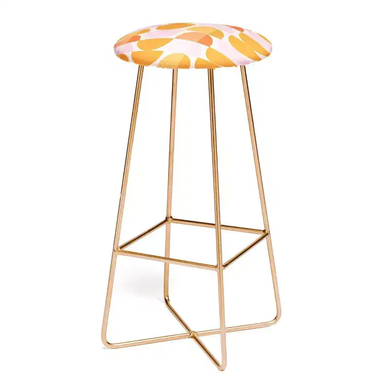 Tabouret de bar rond rembourré