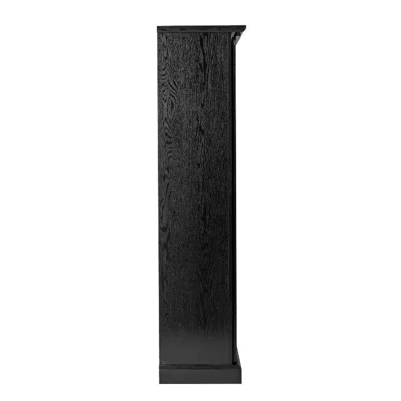 Meuble de rangement de style ferme avec porte coulissante, hauteur réglable et étagères fixes