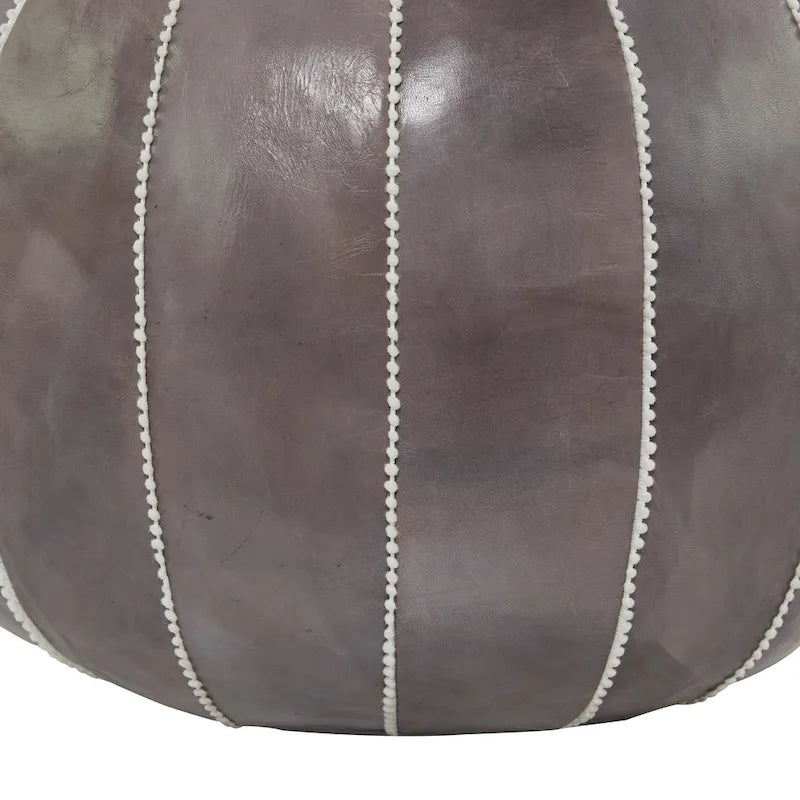 Pouf bohème en cuir