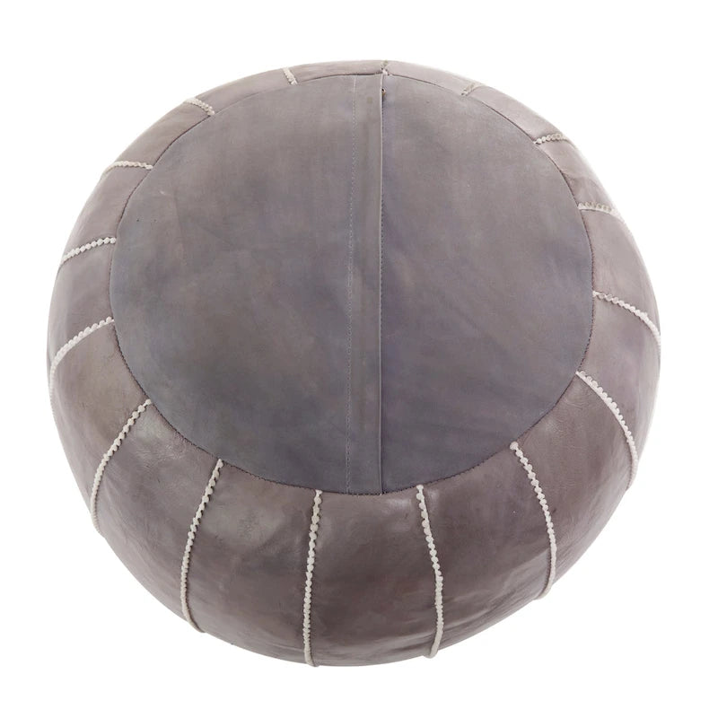 Pouf bohème en cuir