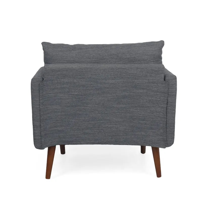 Fauteuil club rembourré avec coussins décoratifs