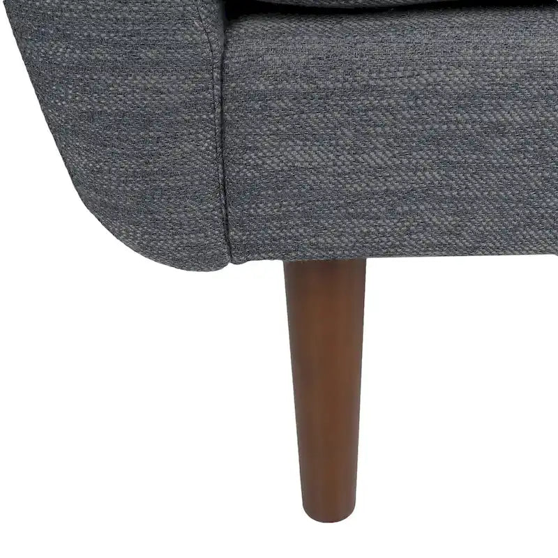 Fauteuil club rembourré avec coussins décoratifs