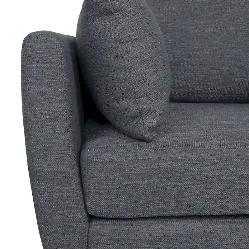 Fauteuil club rembourré avec coussins décoratifs